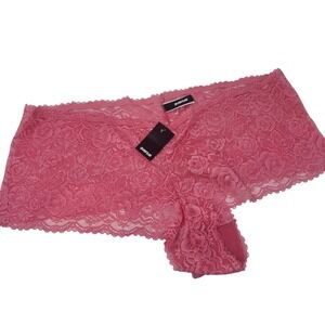 Avenue Brief Lace Cheeky Panties Rose‎ Floral Plus Size Underwear size 38/40